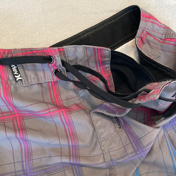 Hurley Men's Puerto Rico Blend Boardshort Gray Blue Fade Size 36 EUC - Picture 13 of 13